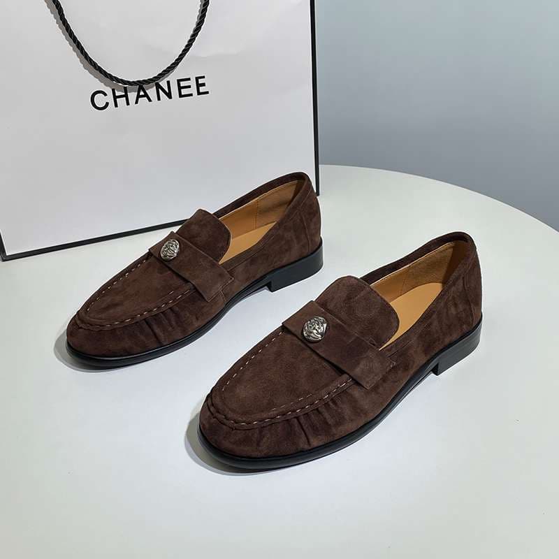 ローファーレディース リボン付きシンプル快適ローファー