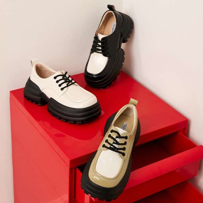 ローファーレディース ダイナミック厚底エアソールローファー