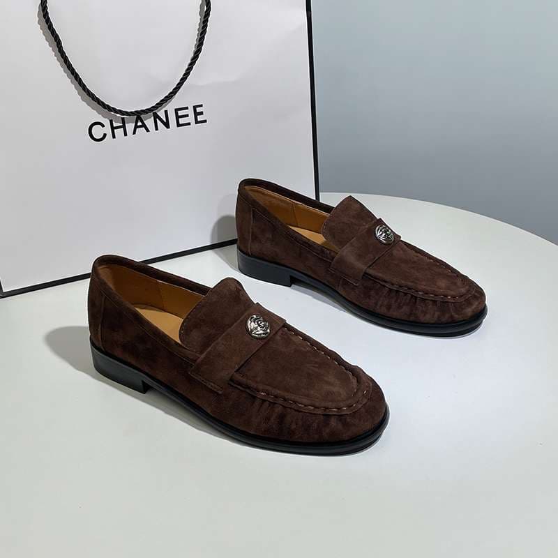 ローファーレディース リボン付きシンプル快適ローファー