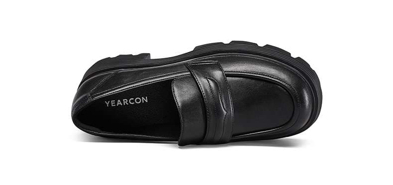 ローファーレディース クラシカル厚底ペニーローファー